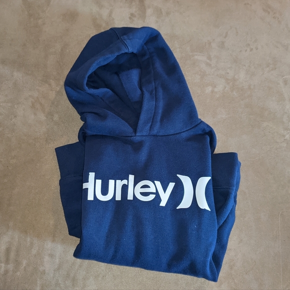 Cotton Hurley Blue Boys Hoodie - Picture 4 of 4